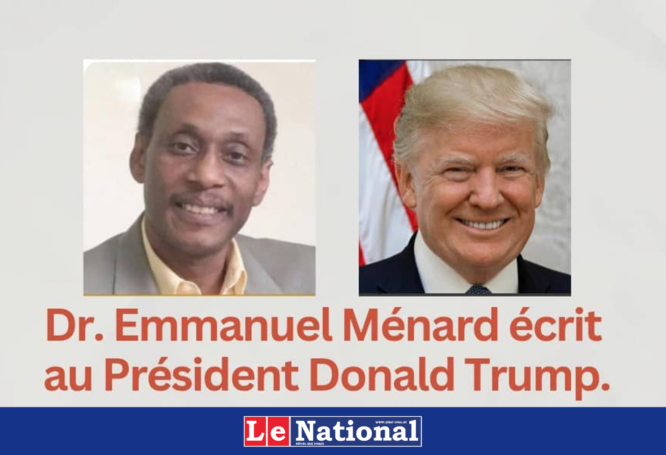 Lettre ouverte du Dr Emmanuel Ménard au president des Etats-Unis d'Amerique, Donald Trump